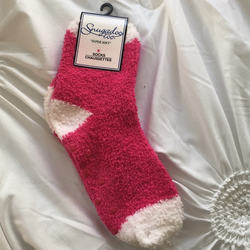 Pink Fuzzy Socks